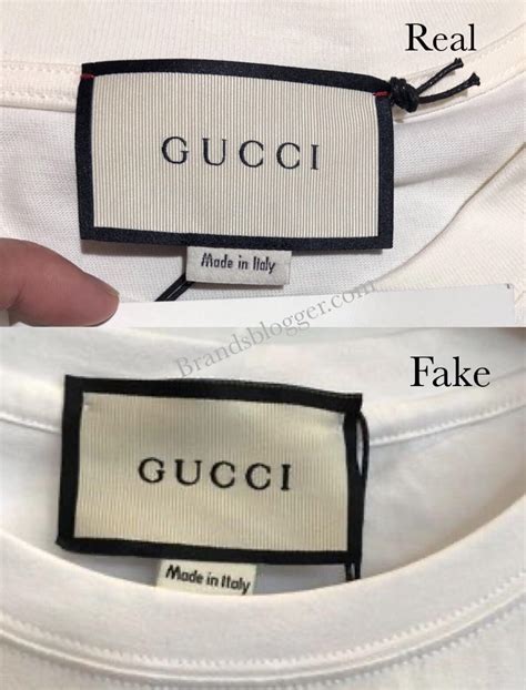 how to spot fake gucci shirt|authentic gucci labels.